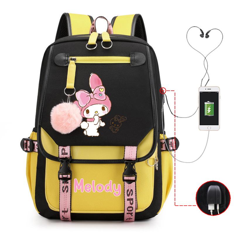 Cartoon Pink Rabbit Children'S School Bag Elementary School Girls Large Capacity Japanese Girls Backpack