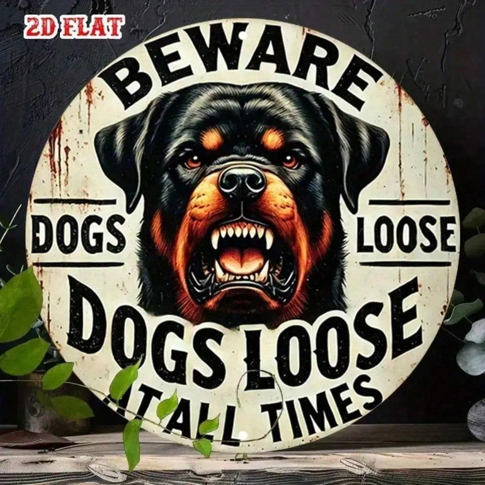 Metal Poster Wall Art Vintage Dog Garage Decor