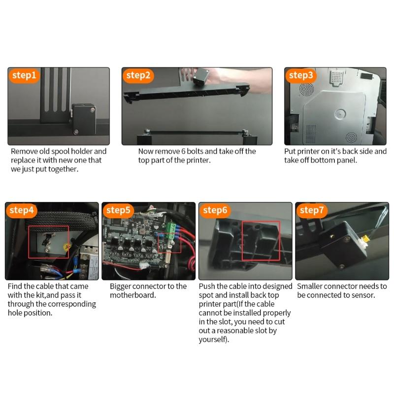 Automatic Filament Runout Sensory Kit For K1C Feeding 3D Printer Filament Sensory Easy Installation Kit
