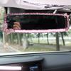 Tassels Crystal Car Rearview Mirror Interior Accessories Bling Rhinestones Butterfly Car Mirror Decoration For Lady