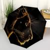 1pc Lion Head Automatic Folding Umbrella Durable Iron Frame,All Seasons Home Travel Outdoor Multifunctional Umbrella Yy251115074