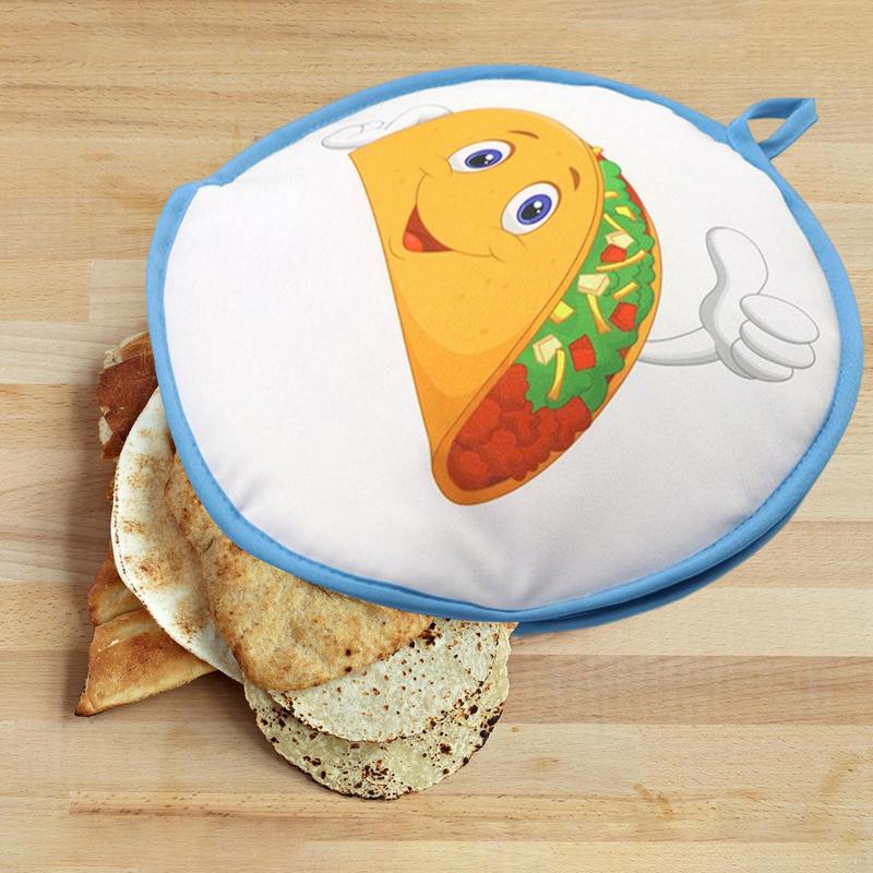 12 Inch Cloth Bag Burrito Portable Tortilla Warmer Pouch Home For Microwave Mexican Warming Trays Heat Resistant Pouch