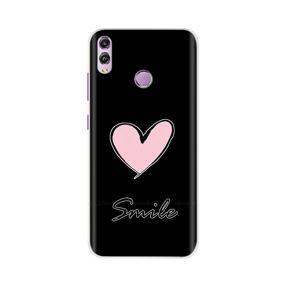 Für Honor 8X Hülle Mode Klare Bunte Weiche Handy-Rückabdeckung Für Huawei Honor 8X Silikon Funda Stoßfänger Schalen für Honor 8X