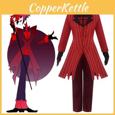 Stylish Hazbin Hotel Alastor Cosplay Outfit Featuring Fine Craftsmanship And Quality Materials