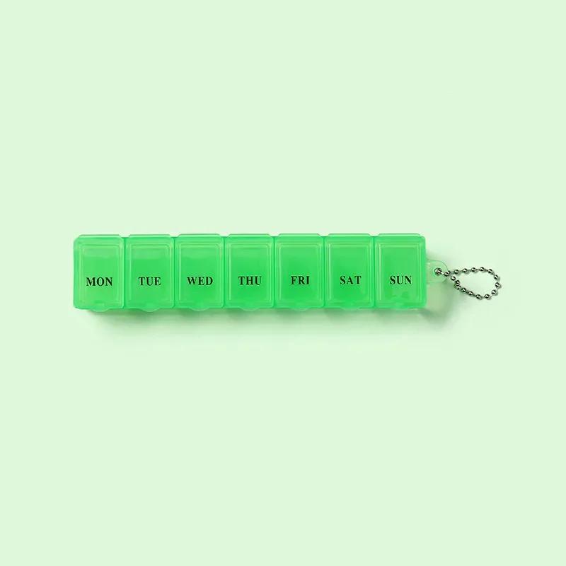 Mini Pill Case Box Organizer 7 Days Medicine Weekly Tablet Holder Storage Organizer Organizer Container for Vitamin Fish Oils