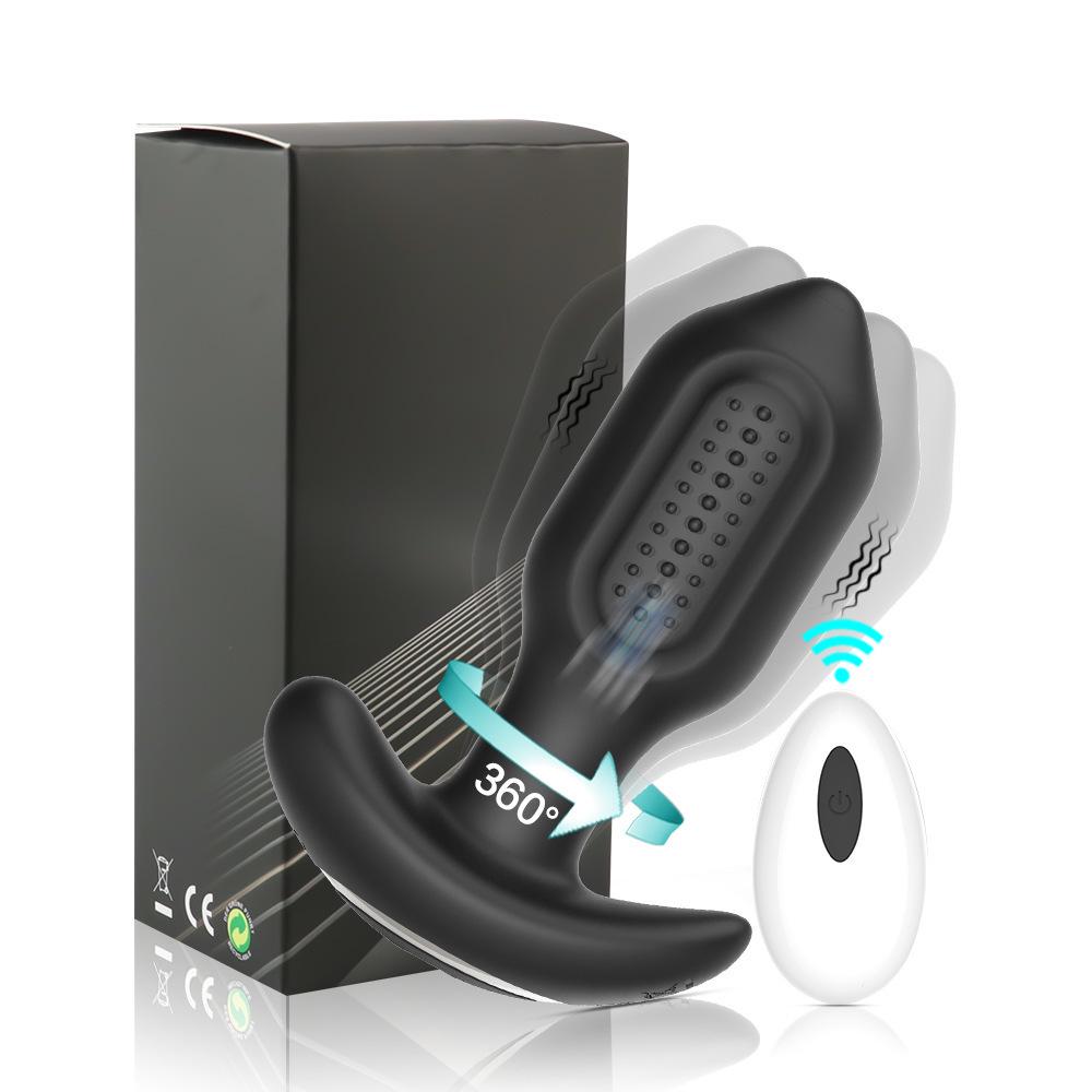 APP-Controlled Silicone Butt Plug: Rotating, Vibrating Little King Kong