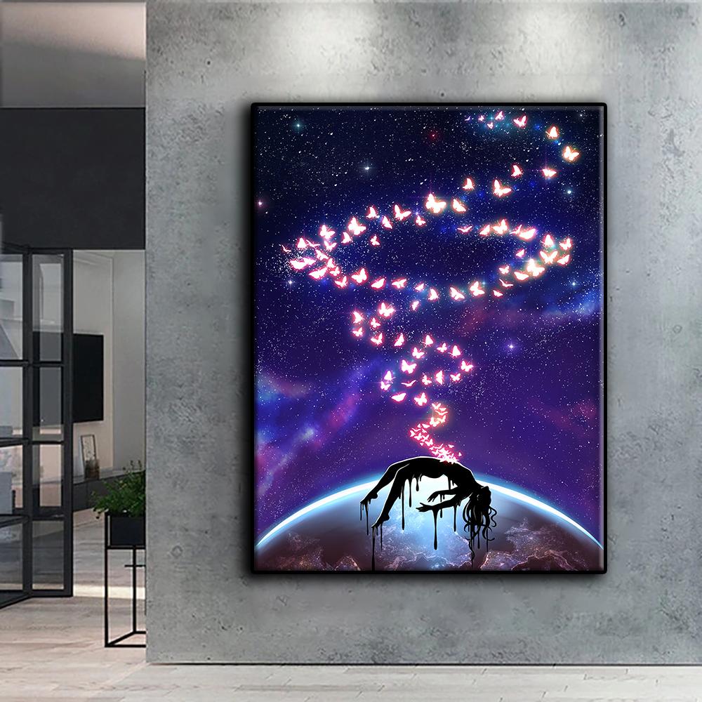 5D Diamantmalerei Vollständige Diamanten Künstlerischer Mond und Sternenhimmel Diamantmalerei Handgefertigt DIY Diamant Mosaikmalerei Heimdekoration