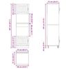 2 Pcs Oven Housing Cabinets Lucca Black Wood Based Panel