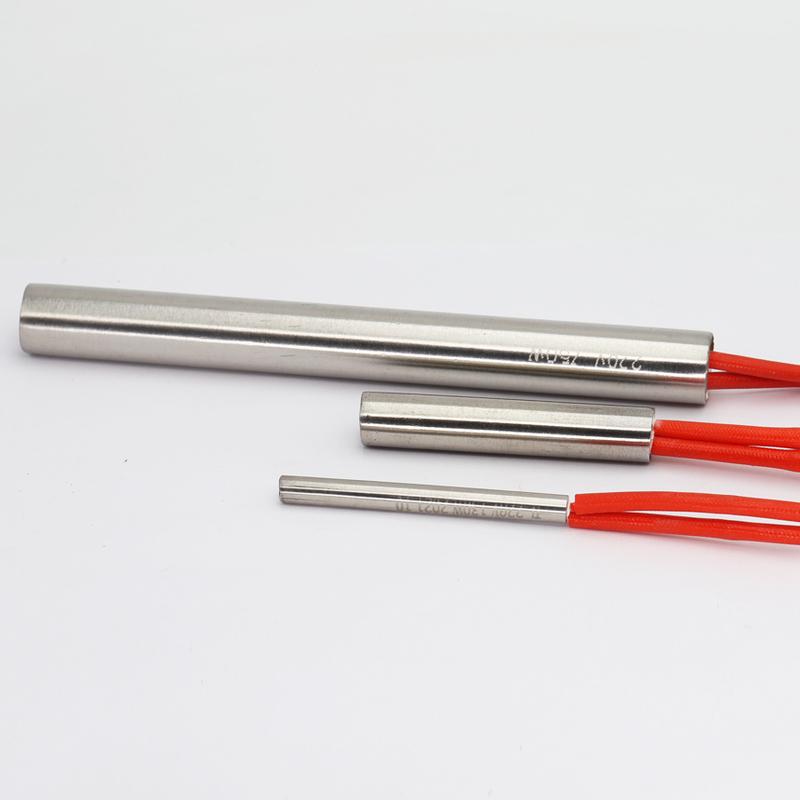 12*30/35/40/50/60/70/80/90mm 220V 100W 150W 200W 250W 300W Element grzejny do formy cylindrycznej Rura Grzałka nabojowa z jednym końcem