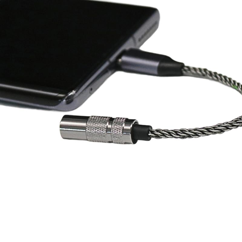 Type C to 3.5mm Extension Cable Female to Female Portable for Headphone Mobile Phone Enhances Sound Output Quality