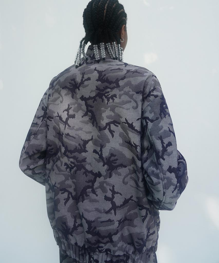 F8Ke Chemical Club Indigo Camo Anorak Jacket