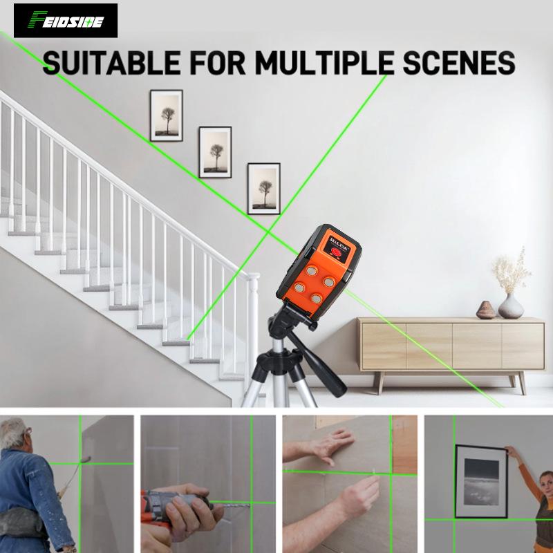 New Mini Two-Line High-Brightness Green Laser Level with Self-Leveling and Infrared Projection