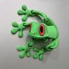 3D Printed Magnetic Frog Toy Movable Joints Frog Fridge Magnet Articulated Poseable Frog Model