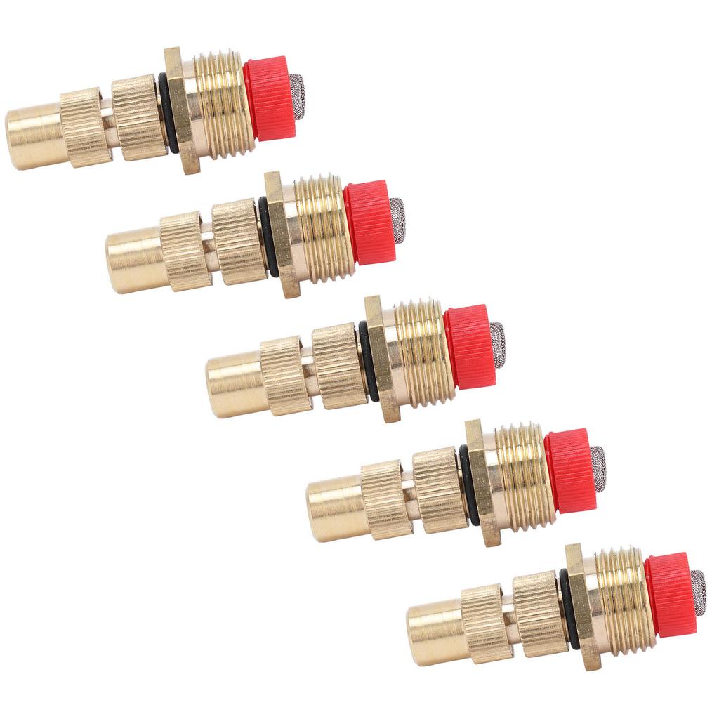 5Pcs G1 2 Male Thread Atomizing Nozzle with Filter Screen Adjustable Garden Lawn Sprayer Nozzle