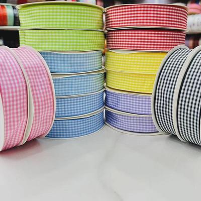 İskoç El Yapımı 2,5 cm Ekose Kurdele DIY Saç ve Giyim Aksesuarları için