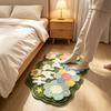 Pastoral Minimalist Absorbent Bathroom Floor Mat Soft Non Skid Washable Carpet for Home Bath Area Decor