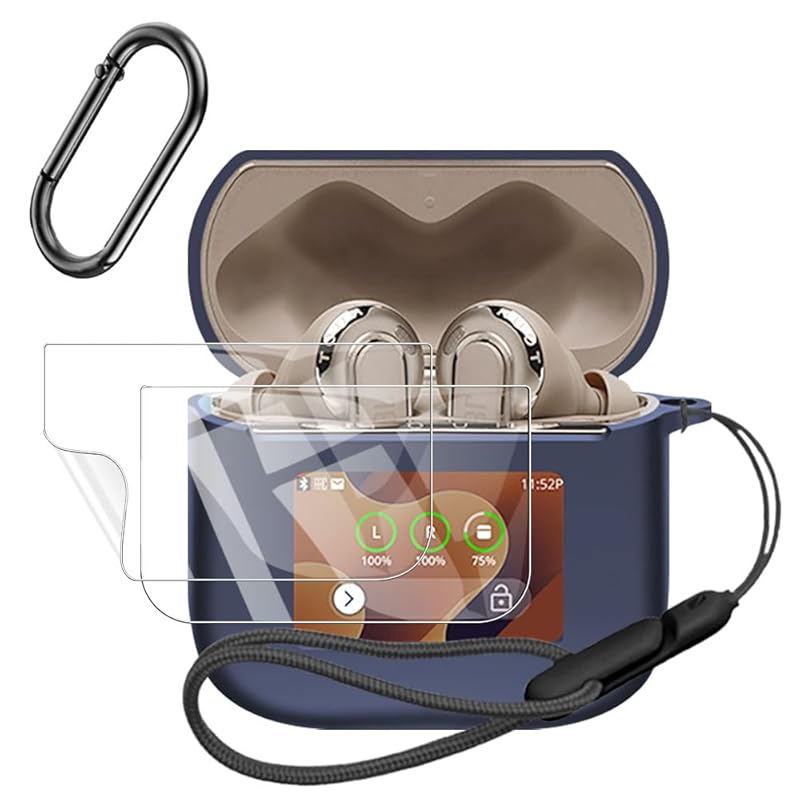 

For TOUR PRO 3 for case+ 2 sheets of film [LAZIRO] soft Made of silicone Can be charged while wearing Loss prevention waterproof dustproof lightweight