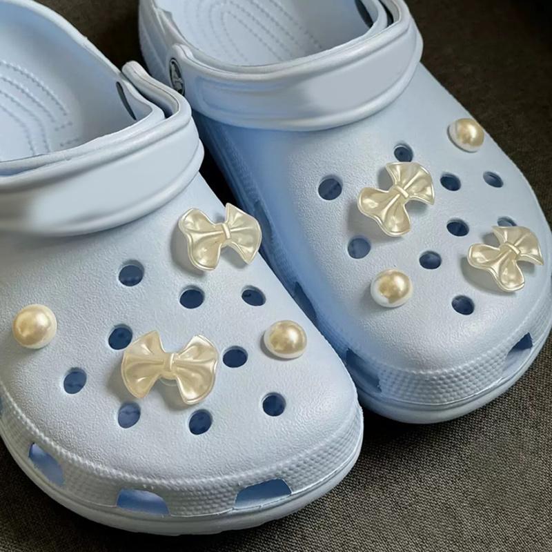 Charms de Chaussures Style Nœud DIY Pour Sabots Claquettes Sandales Chaussures de Jardin Décorations Ensemble de Charms Accessoires Cadeaux Enfants