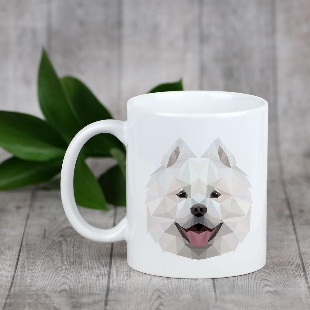 Samojed, Samoyed, Samojedskaja -Kubek Ze Zdjęciem I Napisem Geometryczny Pies Art-Dog