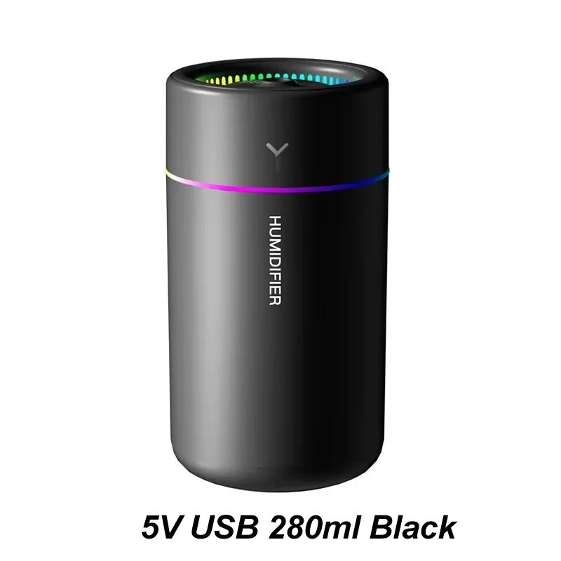 180ML Mini Air Humidifier USB Electric Aroma Diffuser Essential Oil Purifier Aromatherapy Mist Maker Lights For Car Home Bedroom