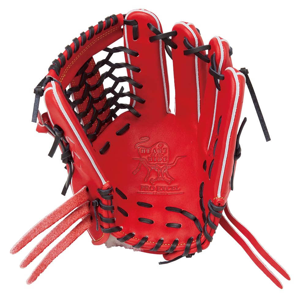 Rawlings PRO EXCEL GR5HEN65 Baseball Red Throw HOH® Glove, Softball, All-Around, Orange, 11.75 Inches, Right-Handed