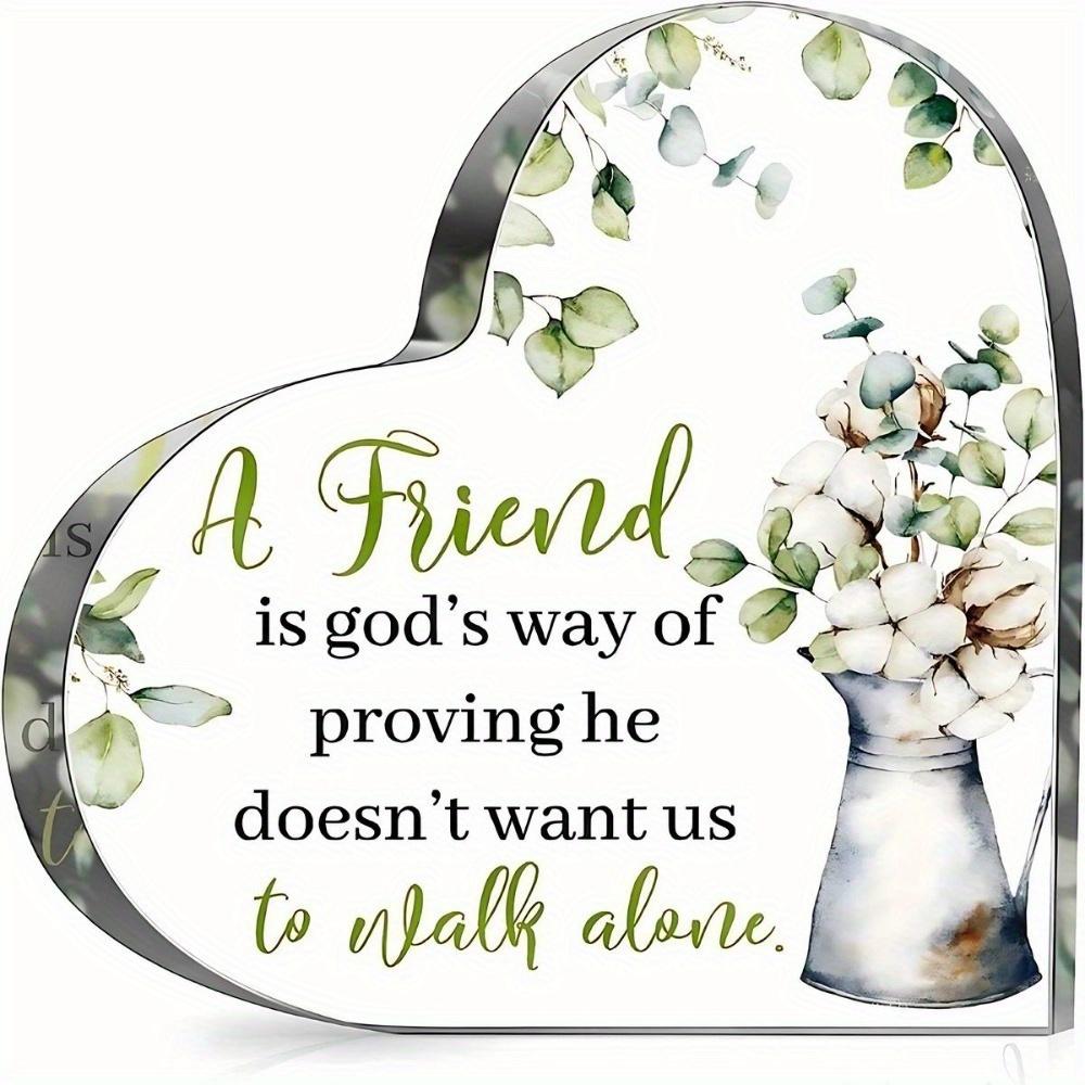 

Христианский подарок дружбы - Вдохновляющая хрустальная центральная композиция для женщин и друзей чистый