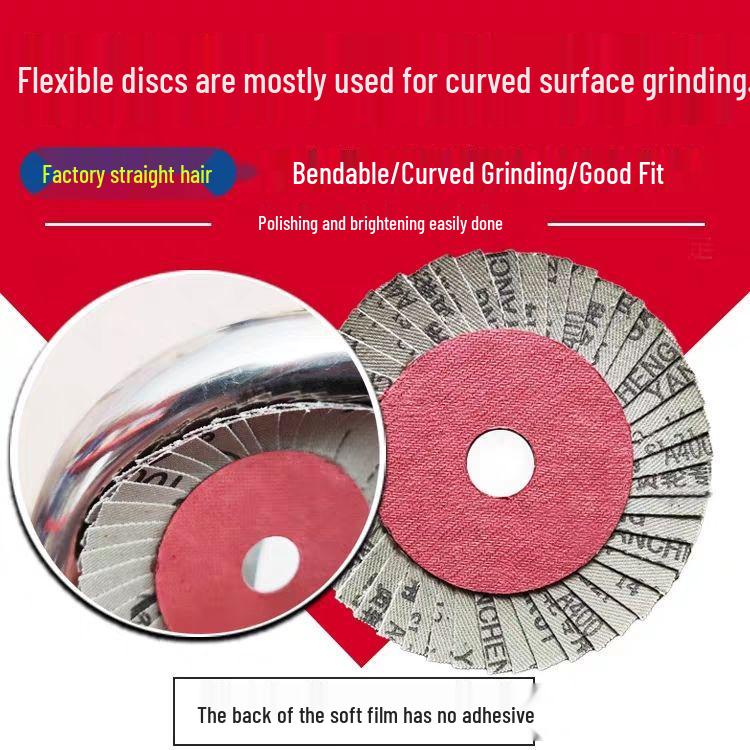 Louvered Flap Wheel Sandpaper Disc for Polishing and Grinding Stainless Steel 320-Soft Grit