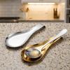Stable Stainless Steel Spoon Rest Heat-Resistant Spoon Place Mat Hotel Table