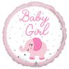 Balon Foliowy Baby Shower Słonik Różowy 43Cm