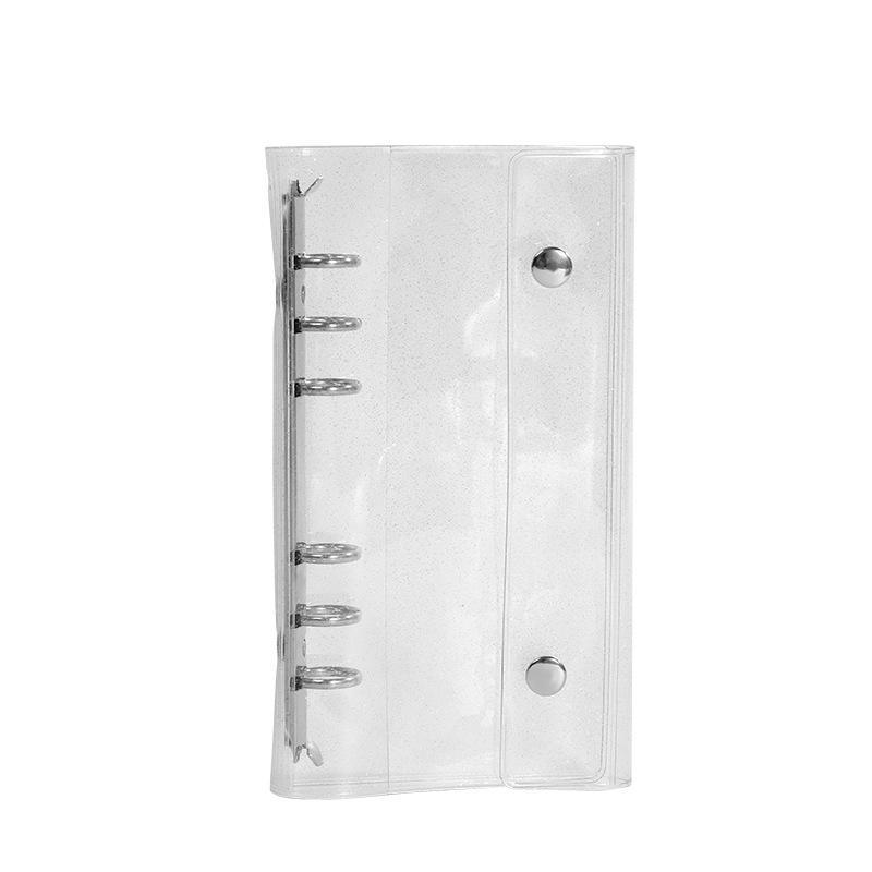 Laser-Ticket Polaroid Photo Album: A6 Six-Hole Loose-Leaf Transparent Cover for Small Cards