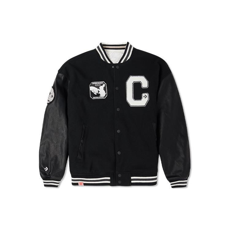 Converse CNY Baseball Jerseys Men s Black Baseball Collar Moderate Straight Fit 10025502-A02 M