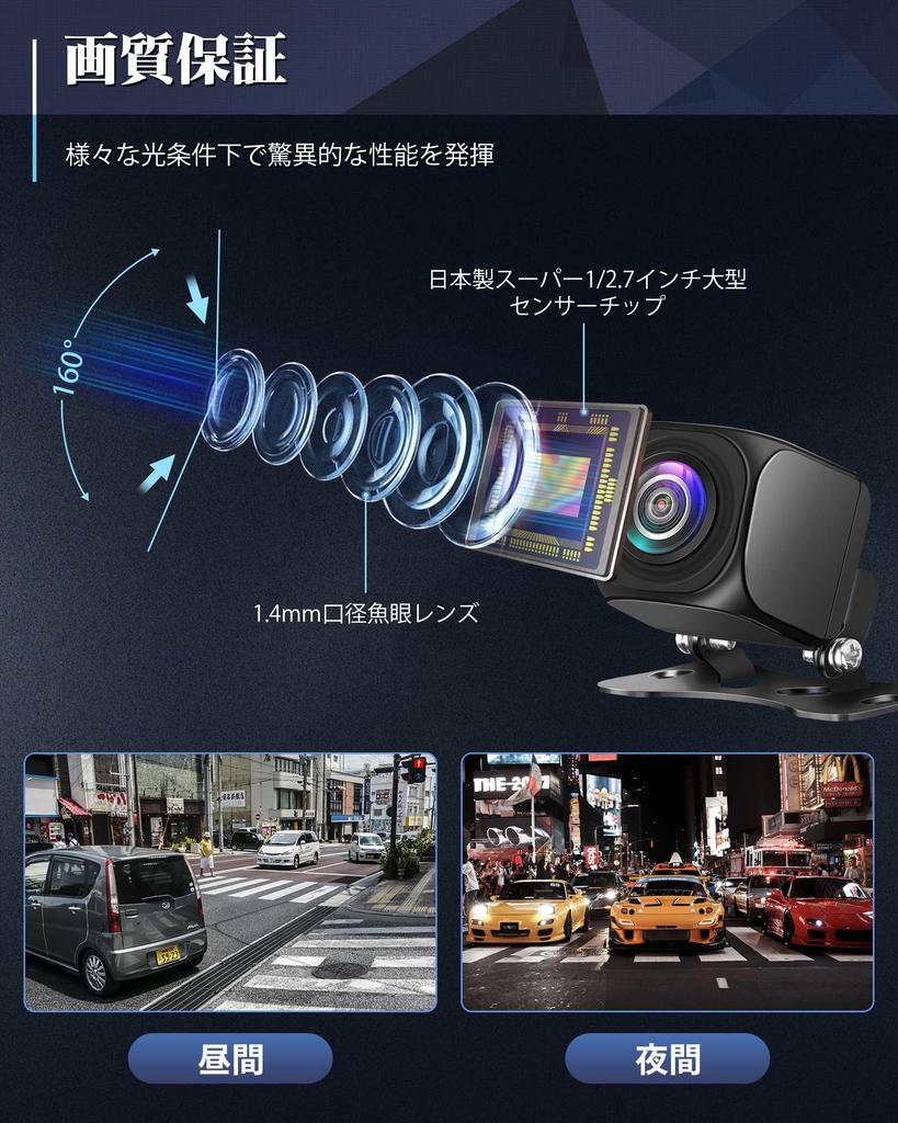 (Alle Metalle) Rückfahrkamera, CVBS, NTSC/PAL-kompatibel, 2 Megapixel, 12 V bis 24 V,