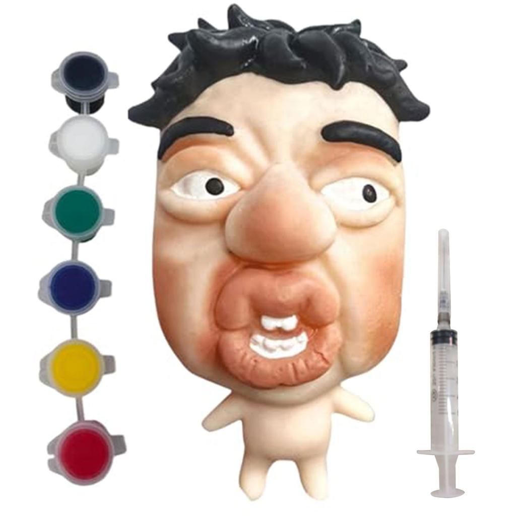 Refillable Pimple Toy Soft Cute Face Pimple Popping Fidget Toy for Teens Adults Students Travel Home Office Use