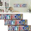 Kreatives Wanddeko-Schild 'Ich liebe dich mehr'