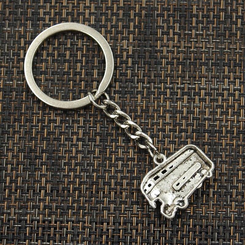 Fashion 30mm Breloc Metal Breloc Breloc Bijuterii Placat Antich Autobuz Londra Pandantiv 20x25mm