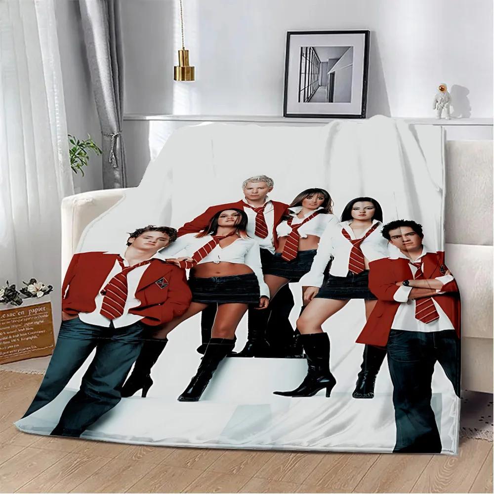 Mexico POP Band RBD Rebelde Printed Blanket Picnic Blankets Warm Blanket Soft and Comfortable Blanket Home Travel Birthday Gift