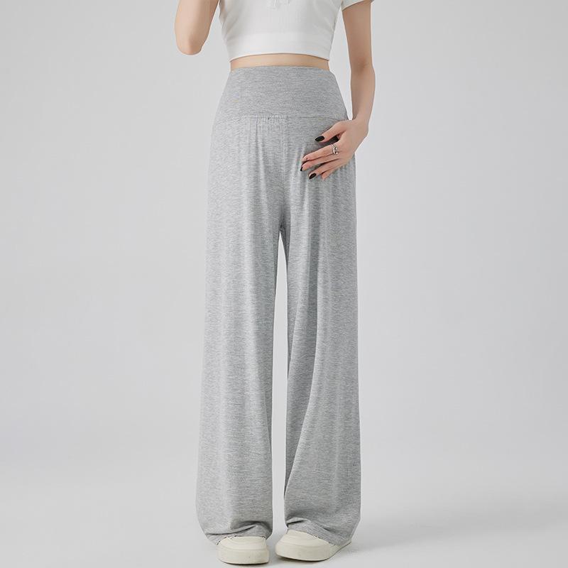 2026 Summer Ice Silk Modal Wide-Leg Maternity Pants 2XL