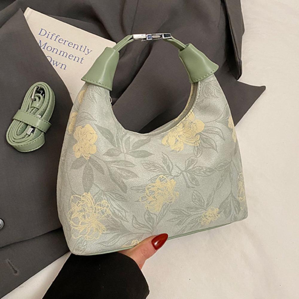 Cheongsam Accessories Embroidery Wrist Bag Flower Pattern Hanfu Printing Handbag Women