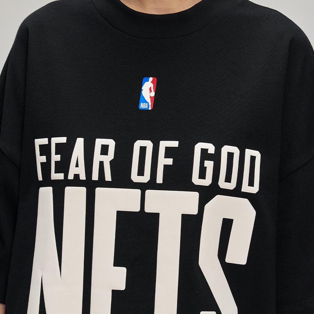 Fear of God Essentials Nets 90s Tee Black Men Tops 125NB252024F