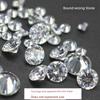 AAA Loose Diamond 0.8-15mm White Pointed Bottom Zircon Stone Transparent round Artificial Gemstone Jewelry Watch Diamond