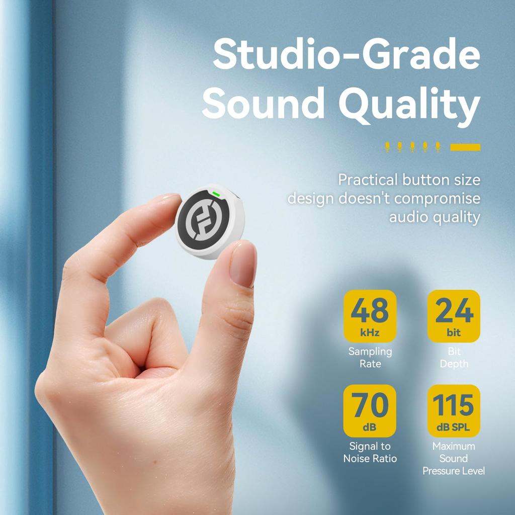 Hollyland "DGP Mobile 2024 Gold Award" "Shinyusha Home Appliance Criticism A Rating" Lark M2 Combo - Wireless Microphone - Lavalier Microphone - Light
