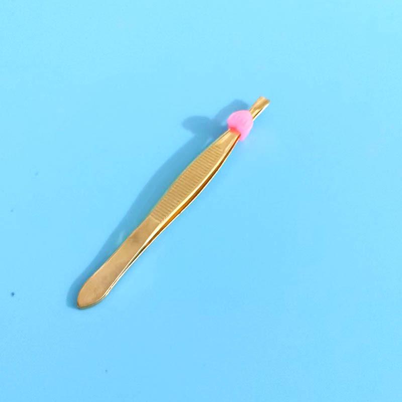 High-Quality Stainless Steel Black Eyebrow Tweezers Set for Multi-Purpose Hair Removal.
