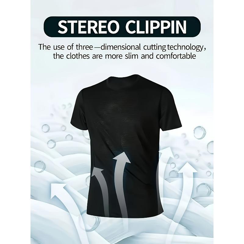 Taglie Europee T-shirt Nuova da Uomo con Logo Geco Rosso, Sfondo Nero con Scritta Bianca in Grassetto e Elementi di Design Trendy
