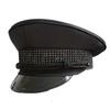Big Size Black Military Hats Germany Officer Visor Cap Men Women Army Hat Police Cap Cosplay Halloween Party Hat Gift 57-63cm