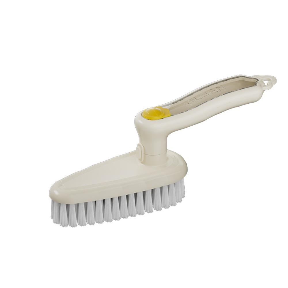 

Soft Bristles Cleaning Brush Rotatable Automatic Liquid Discharge Brush Student Dormitory бежевый