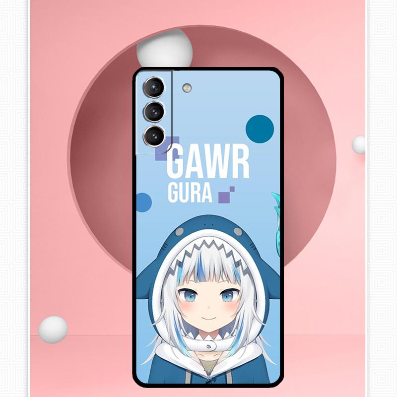 Gawr Gura Hololive Mädchen Cover Für Samsung Galaxy S23 S24 Ultra S8 S9 S10 S22 Plus Note 10 20 Ultra S20 S21 FE Hülle