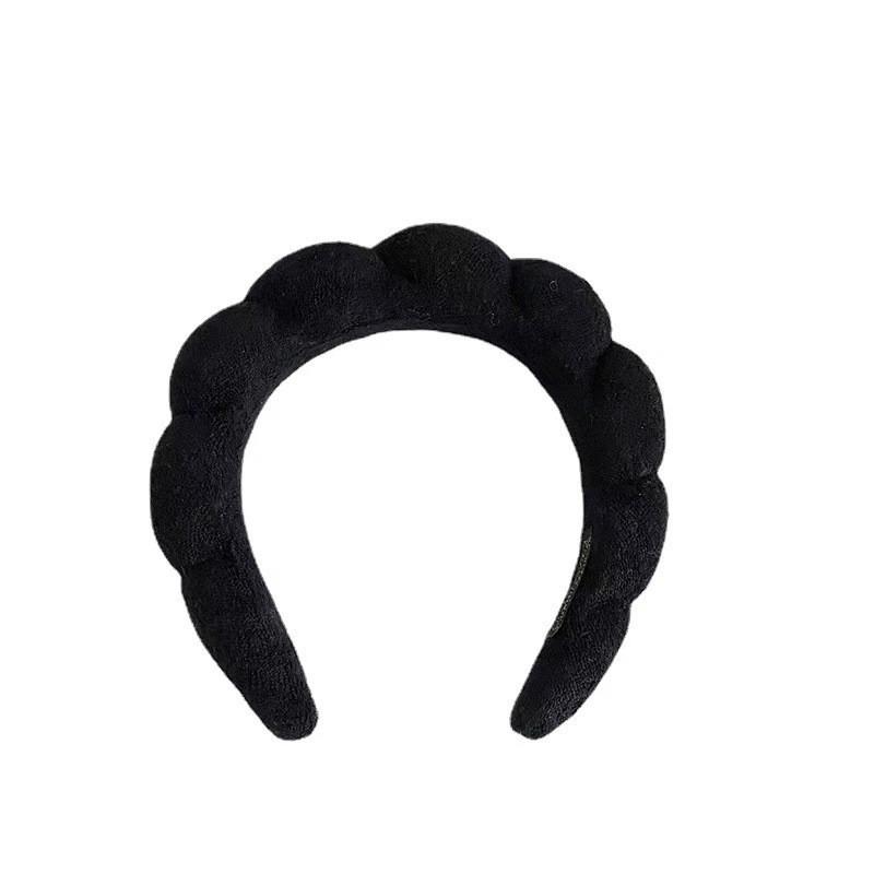 New Fashion Sponge Headband for Women Girls Puffy Hair Band Makeup Bubble Retro Terry Cloth Headbands Hair Accessories Headwear