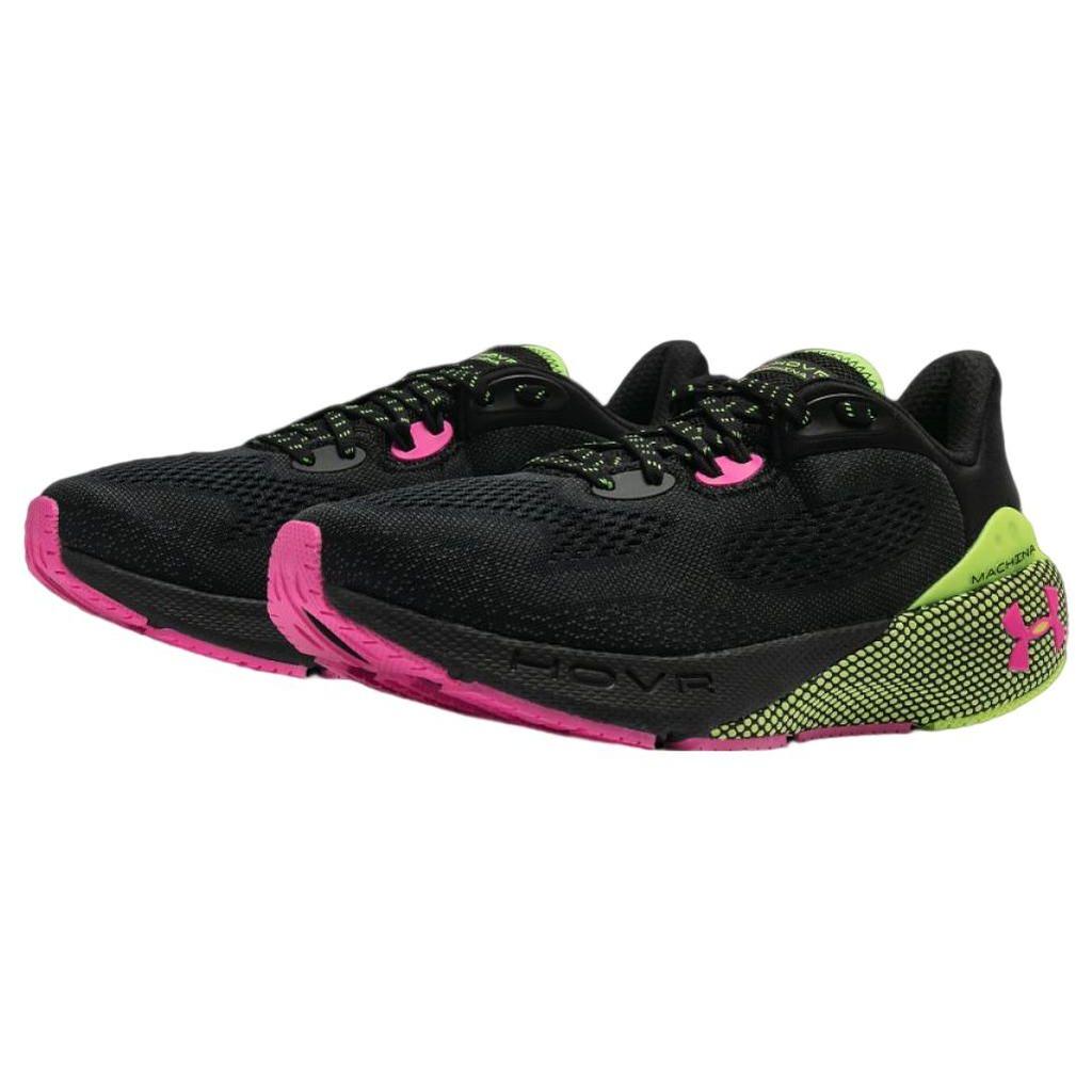 Under Armour HOVR Machina 3 Black Lime Pink Men Sneakers Lime-Surge Rebel-Pink 3025650-005