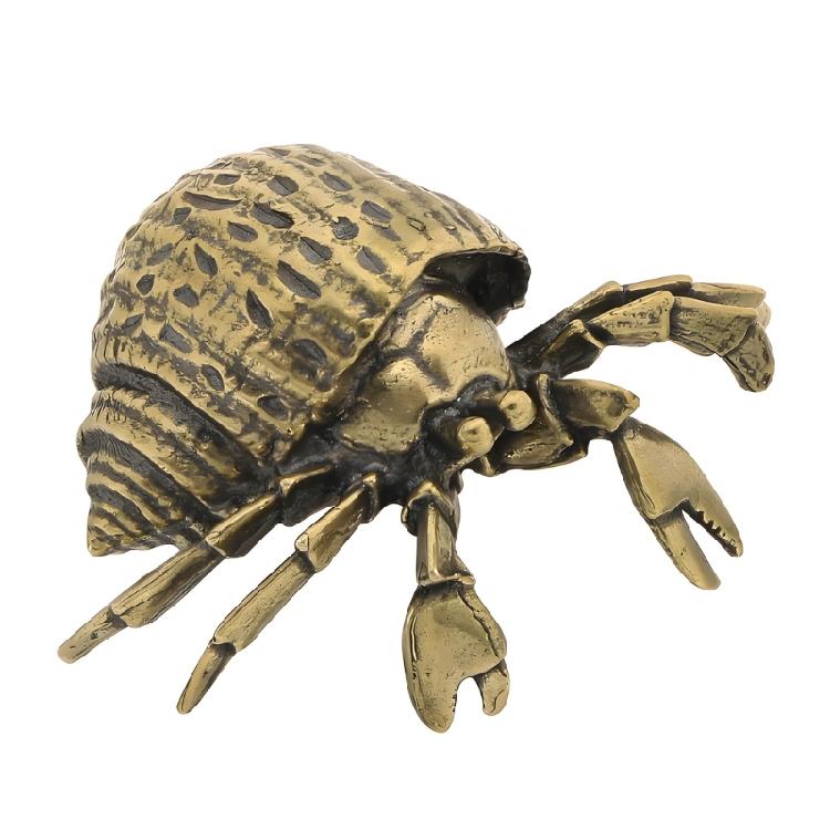 

Metal Hermit Crabs Statue Decors Animal Figurine Decorative Ornament Collectible Figurine for Office Home Desktop Decors 1