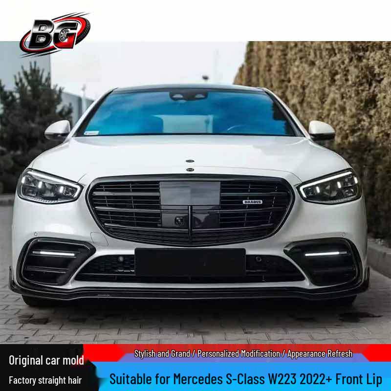 Carbon Fiber Front Splitter Kit for Benz S-Class W223
